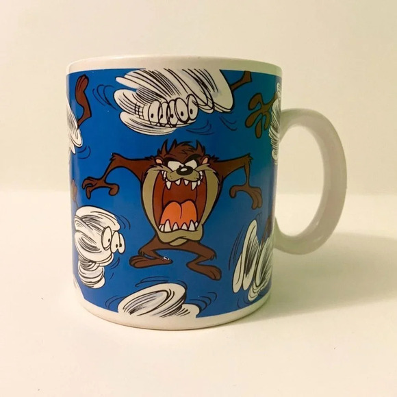 Vintage  1994 Tasmanian Devil Applause Mug Looney Tunes Coffee Cup - Picture 1 of 10